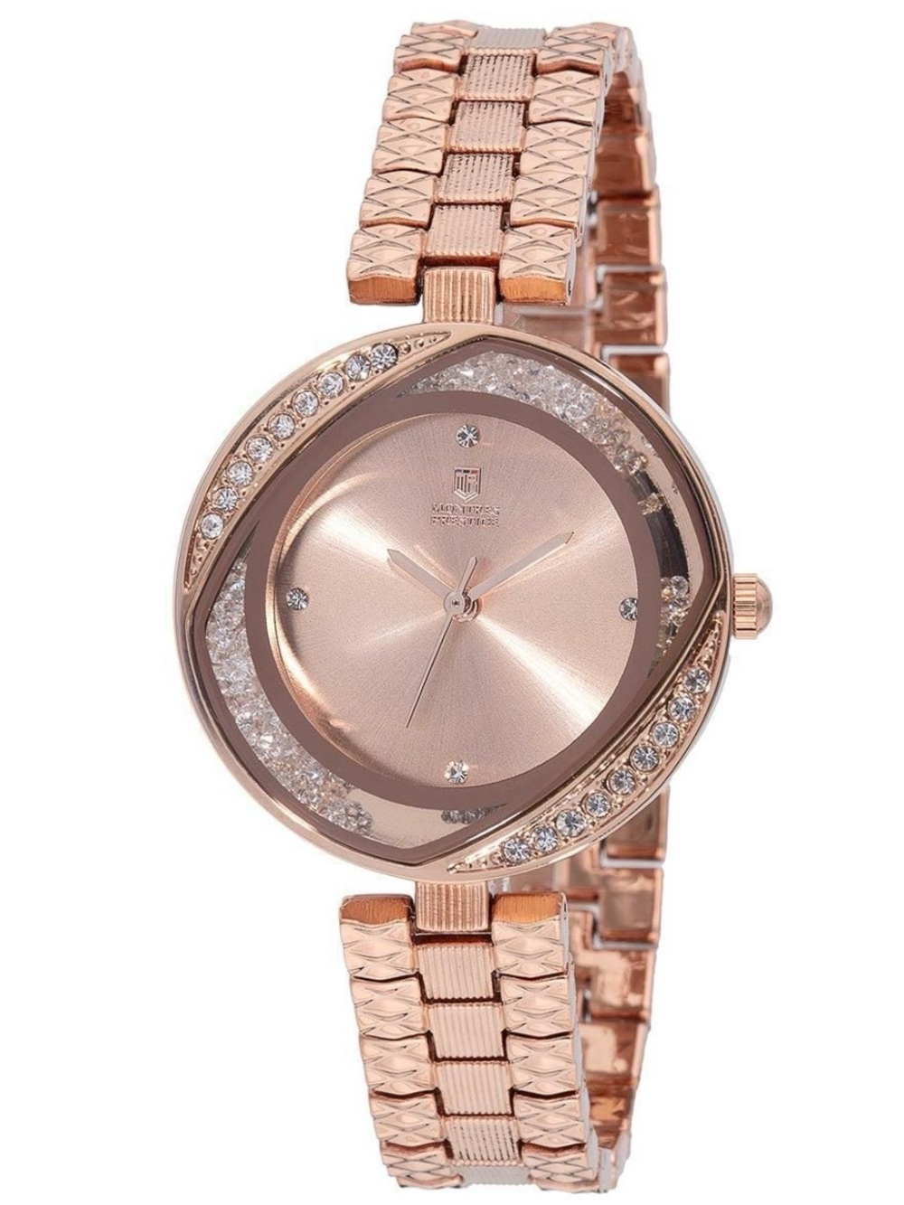 Montres Perstige X Invicta Rose Gold Crystal Accent Women's Bracelet Watch
